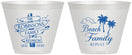 Custom Family Reunion 9 oz Wine Frosted Cups - Beach Family Repeat | 160014