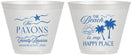 Custom Family Reunion 9 oz Wine Frosted Cups - Beach Is My Happy Place | 160016