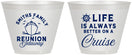 Custom Family Reunion 9 oz Wine Frosted Cups - Cruise Nautical | 160022