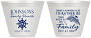 Custom Family Reunion 9 oz Wine Frosted Cups - Cruise Nautical | 160024