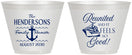 Custom Family Reunion 9 oz Wine Frosted Cups - Cruise Anchor | 160027