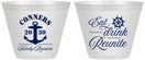 Custom Family Reunion 9 oz Wine Frosted Cups - Cruise Anchor | 160028