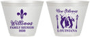 Custom Family Reunion 9 oz Wine Frosted Cups - New Orleans | 160030