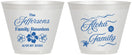 Custom Family Reunion 9 oz Wine Frosted Cups - Hawaii | 160032