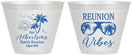 Custom Family Reunion 9 oz Wine Frosted Cups - Beach | 160034