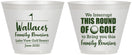 Custom Family Reunion 9 oz Wine Frosted Cups - Golf | 160048