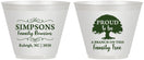 Custom Family Reunion 9 oz Wine Frosted Cups - Family Tree | 160050