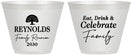 Custom Family Reunion 9 oz Wine Frosted Cups - Eat Drink Celebrate | 160053