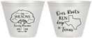 Custom Family Reunion 9 oz Wine Frosted Cups - Texas | 160055