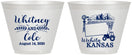 Custom Wedding 9 oz Wine Frosted Cups - Kansas | 165