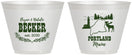 Custom Wedding 9 oz Wine Frosted Cups - Maine | 168