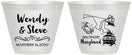 Custom Wedding 9 oz Wine Frosted Cups - Maryland | 169