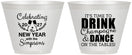 Custom New Years 9 oz Wine Frosted Cups - 2027 Drink Dance | 170002