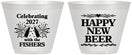 Custom New Years 9 oz Wine Frosted Cups - 2027 Happy New Beer | 170004