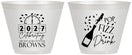 Custom New Years 9 oz Wine Frosted Cups - 2027 Pop Fizz Drink | 170009
