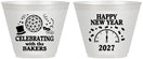 Custom New Years 9 oz Wine Frosted Cups - 2027 Countdown | 170010