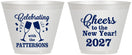 Custom New Years 9 oz Wine Frosted Cups - 2027 Cheers | 170011