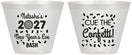 Custom New Years 9 oz Wine Frosted Cups - 2027 Nye Confetti | 170012