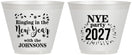 Custom New Years 9 oz Wine Frosted Cups - 2027 Ringing In | 170013