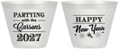 Custom New Years 9 oz Wine Frosted Cups - 2027 Nye | 170016