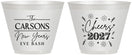 Custom New Years 9 oz Wine Frosted Cups - 2027 Cheers | 170018