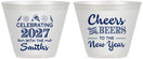 Custom New Years 9 oz Wine Frosted Cups - 2027 Cheers | 170023