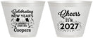 Custom New Years 9 oz Wine Frosted Cups - 2027 Cheers | 170024