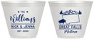 Custom Wedding 9 oz Wine Frosted Cups - Montana | 175
