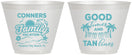 Custom Family Vacation 9 oz Wine Frosted Cups - Good Times Tan Lines | 180005