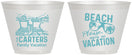 Custom Family Vacation 9 oz Wine Frosted Cups - Relax We Are On Vacation | 180006