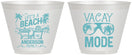 Custom Family Vacation 9 oz Wine Frosted Cups - Lifes A Beach | 180008