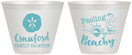 Custom Family Vacation 9 oz Wine Frosted Cups - Feeling Beachy | 180009