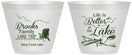 Custom Family Vacation 9 oz Wine Frosted Cups - Lake Camping | 180012