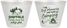Custom Family Vacation 9 oz Wine Frosted Cups - Camping Park | 180015