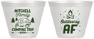 Custom Family Vacation 9 oz Wine Frosted Cups - Camping Trip | 180018