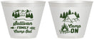 Custom Family Vacation 9 oz Wine Frosted Cups - Family Camp Out | 180019