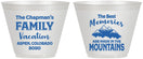 Custom Family Vacation 9 oz Wine Frosted Cups - Mountains | 180021