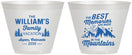 Custom Family Vacation 9 oz Wine Frosted Cups - Mountains | 180022