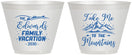 Custom Family Vacation 9 oz Wine Frosted Cups - Mountains | 180024