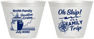 Custom Family Vacation 9 oz Wine Frosted Cups - Oh Ship Cruise | 180030