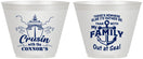 Custom Family Vacation 9 oz Wine Frosted Cups - Nautical Cruise | 180031