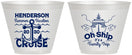 Custom Family Vacation 9 oz Wine Frosted Cups - Oh Ship Cruise | 180032