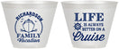 Custom Family Vacation 9 oz Wine Frosted Cups - Cruise Ship | 180036