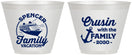Custom Family Vacation 9 oz Wine Frosted Cups - Cruisin Ship | 180037