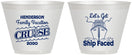 Custom Family Vacation 9 oz Wine Frosted Cups - Cruise | 180038