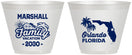 Custom Family Vacation 9 oz Wine Frosted Cups - Orlando | 180043