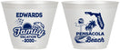 Custom Family Vacation 9 oz Wine Frosted Cups - Florida | 180044