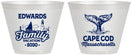 Custom Family Vacation 9 oz Wine Frosted Cups - Cape Cod | 180046