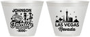 Custom Family Vacation 9 oz Wine Frosted Cups - Las Vegas | 180048