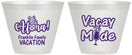 Custom Family Vacation 9 oz Wine Frosted Cups - Hawaii | 180053